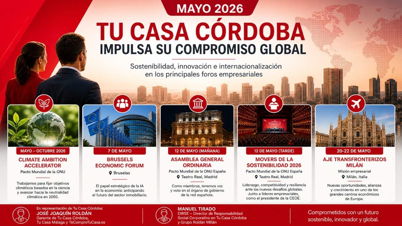 Tu Casa Córdoba impulsa su posicionamiento internacional con una agenda estratégica de eventos en mayo 2026