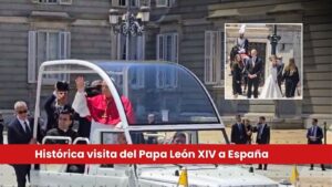 José Joaquín Roldán presencia la visita del Papa León XIV al Palacio Real de Madrid